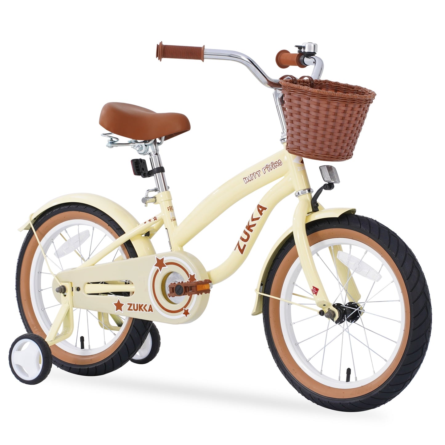 POVANLI 16" Kids Bike for Girls Ages 2-7 Years,Girls Bicycle with Doll Bike Seat, Training Wheels, Basket and Streamers, Kids Cycle Bikes, Multiple Colors