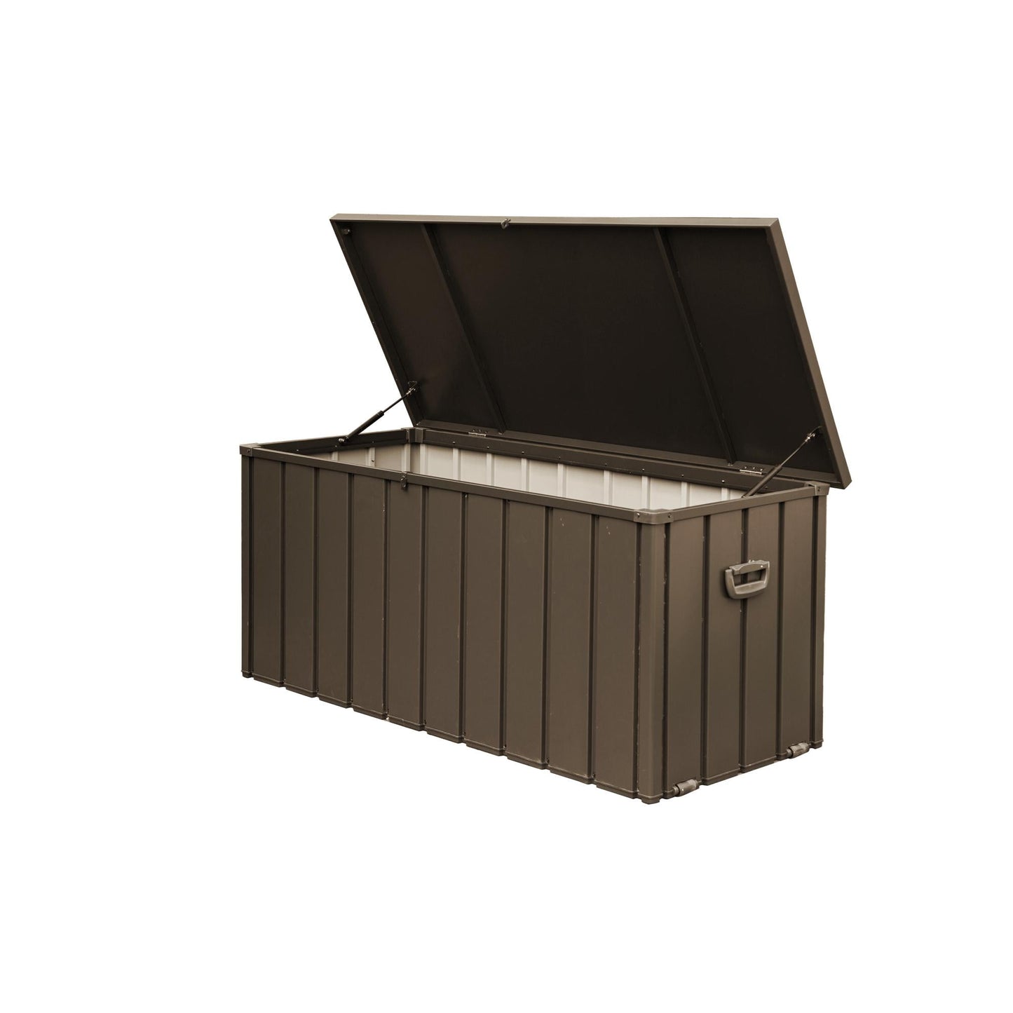 POVANLI 150 Gallon Outdoor Storage Deck Box Waterproof, Large Patio Storage Bin for Outside Cushions, Throw Pillows, Garden Tools and Pool-Supplies, Lockable (Dark Brown)