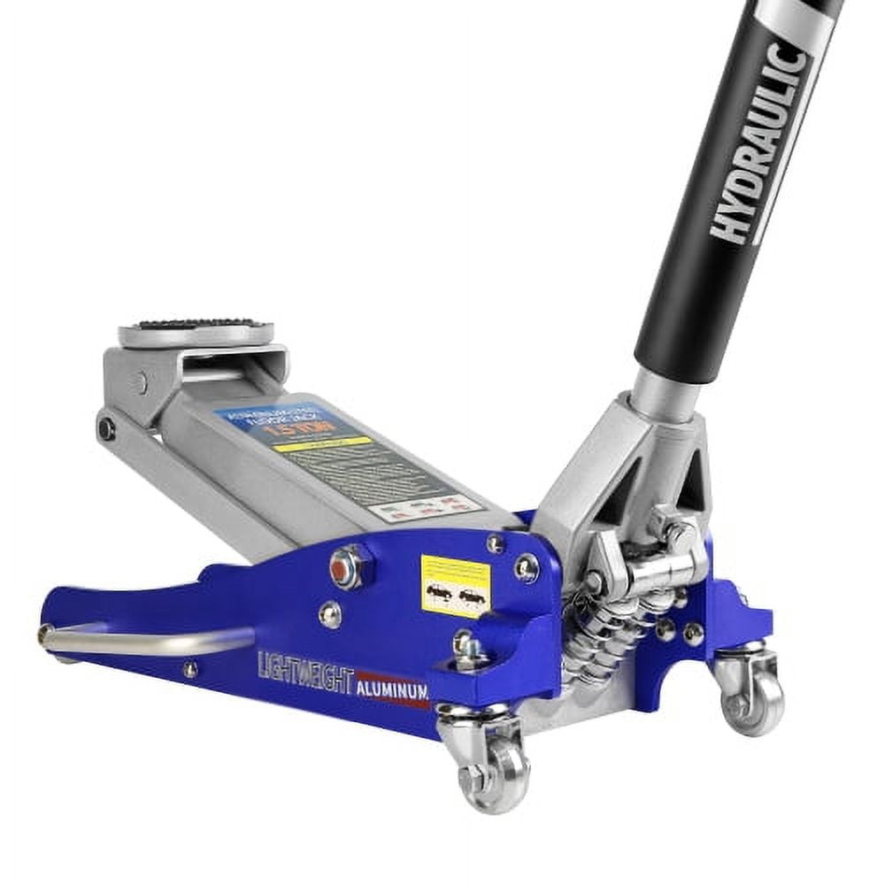 POVANLI 1.5 Ton (3300 lb) Low Profile Floor Jack,Aluminum Low Profile Jack, Heavy Duty Steel Racing Floor Jack with Dual Piston Quick Lift Pump,Lift Range 3.35"-14"