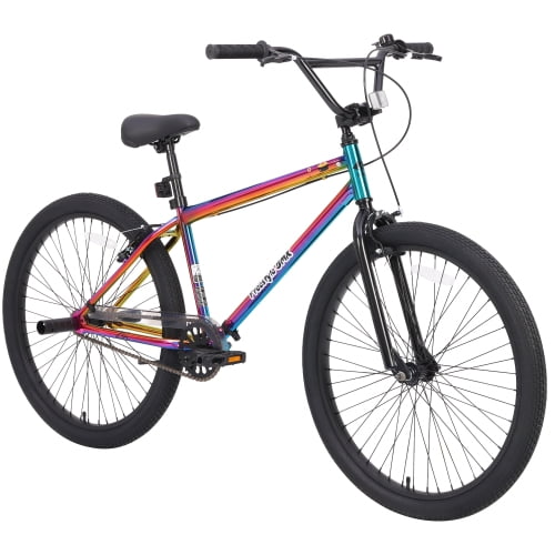 POVANLI 26 Inch BMX Bike with Disc Brakes, Single Speed, 15 Inch Frame