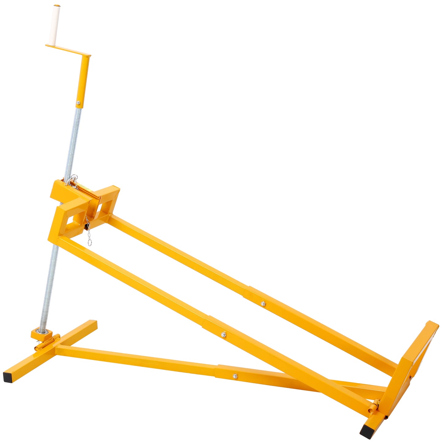 POVANLI Easy Lawn Mower Lift for Riding Tractors , 800 Lbs Capacity Lawn Tractor Lifter, Ride-on Mower, Cleaning Aid, Universal, Garden Lawn Tractor Lift, Lawn Tractor + 45° Tilt Adjustable, Yellow
