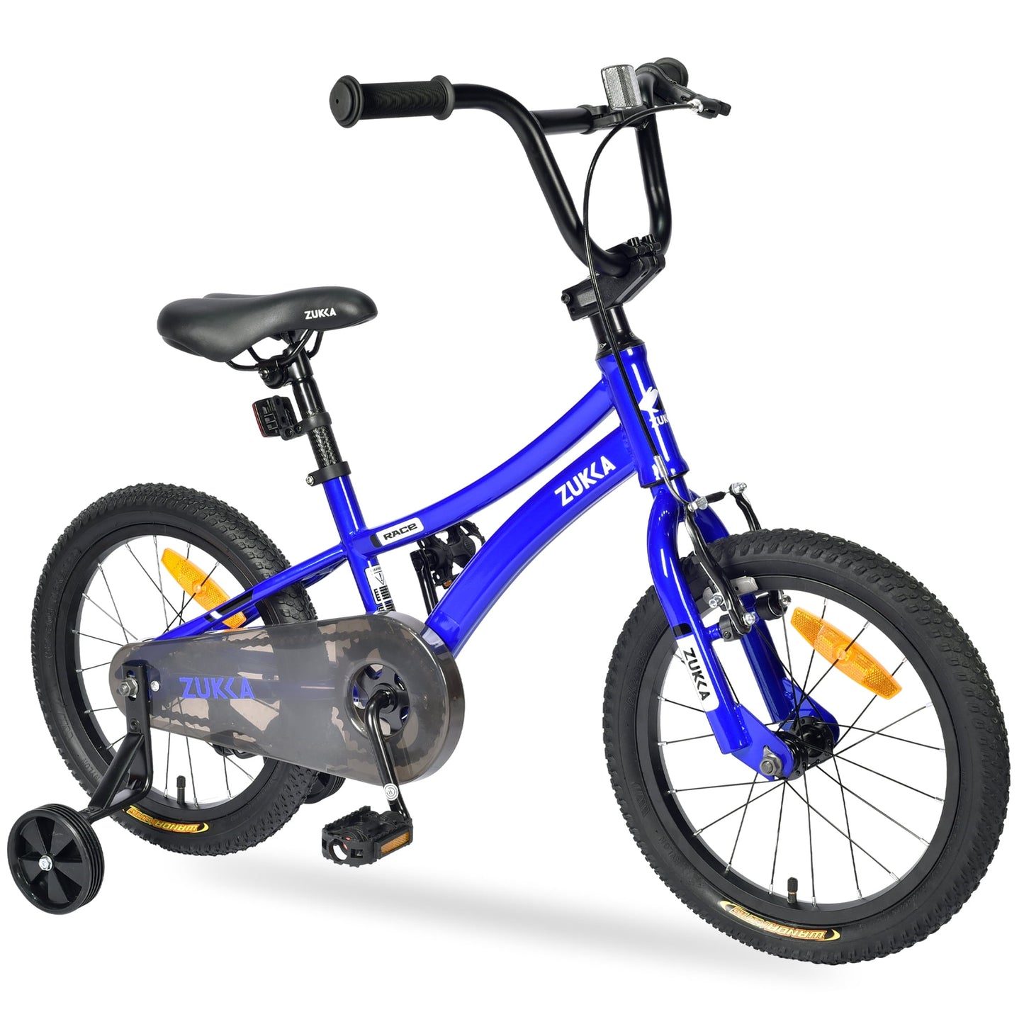 POWANLI 16"Kids Bike, Kids' Bicycle With height-adjustable Saddle and Handlebar for Boys and Girls Age 4-7 Years