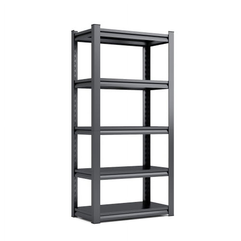 POWANLI 5-Tier 2000LB Storage Shelving Unit, Metal Shelf, Adjustable Storage Shelf, Garage Shelf, Metal Storage Rack for Kitchen