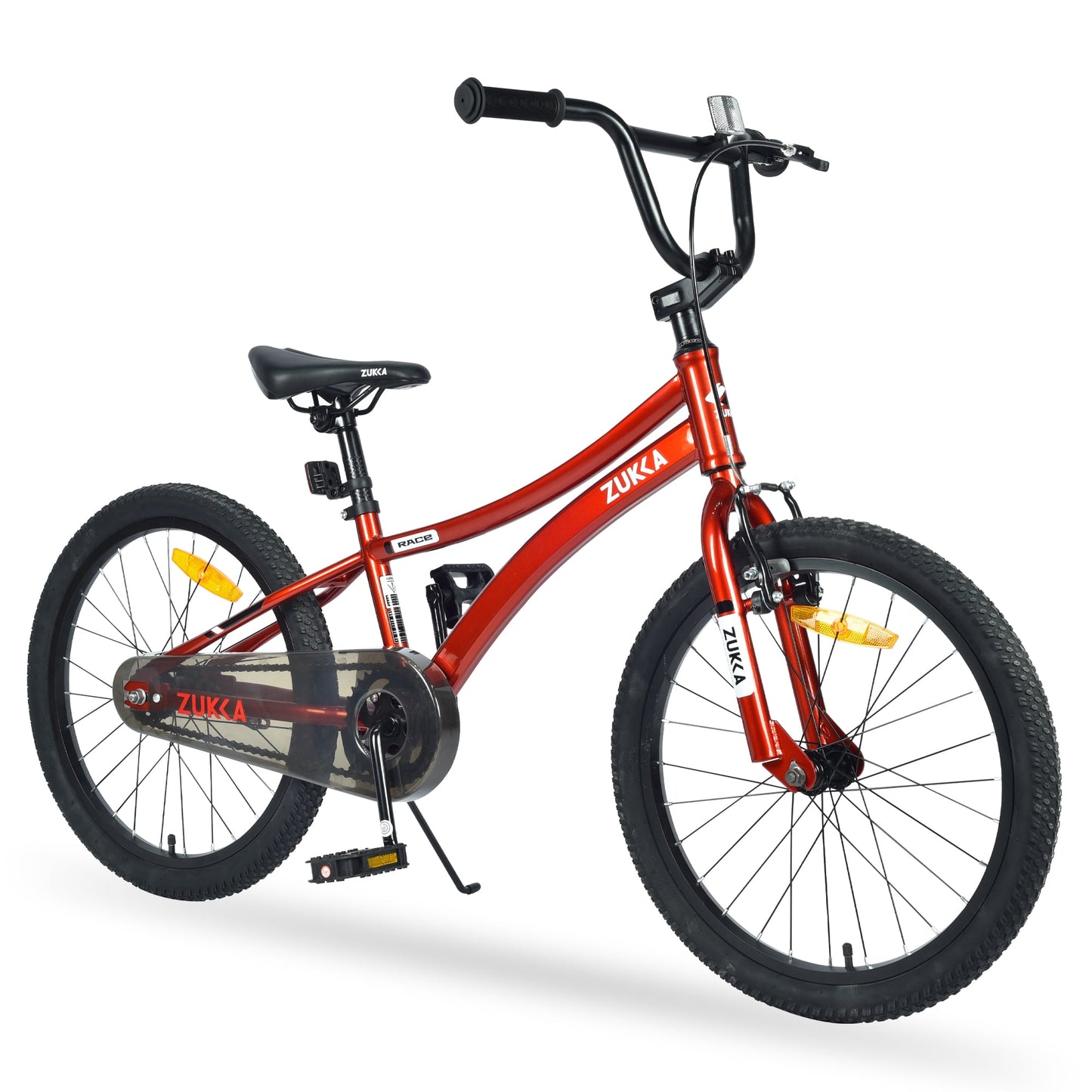 POWANLI 20"Kids Bike, Kids' Bicycle With height-adjustable Saddle and Handlebar for Boys Girls Age 7-10 Years Red