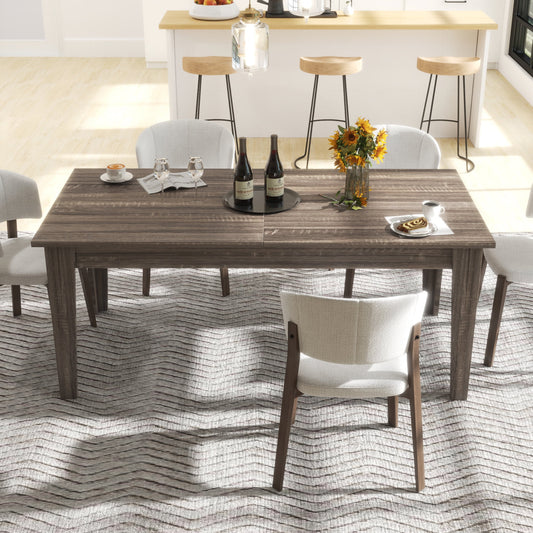 GAKMCIL Multifunctional extendable Dining table for 6-10 People, 106.5"(L) x 35.43"(W) x 30"(H), Up to 106.3" - Easy Assembly, Modern Rectangle Dining table for Living Room&Dining Furniture(Dark Oak)