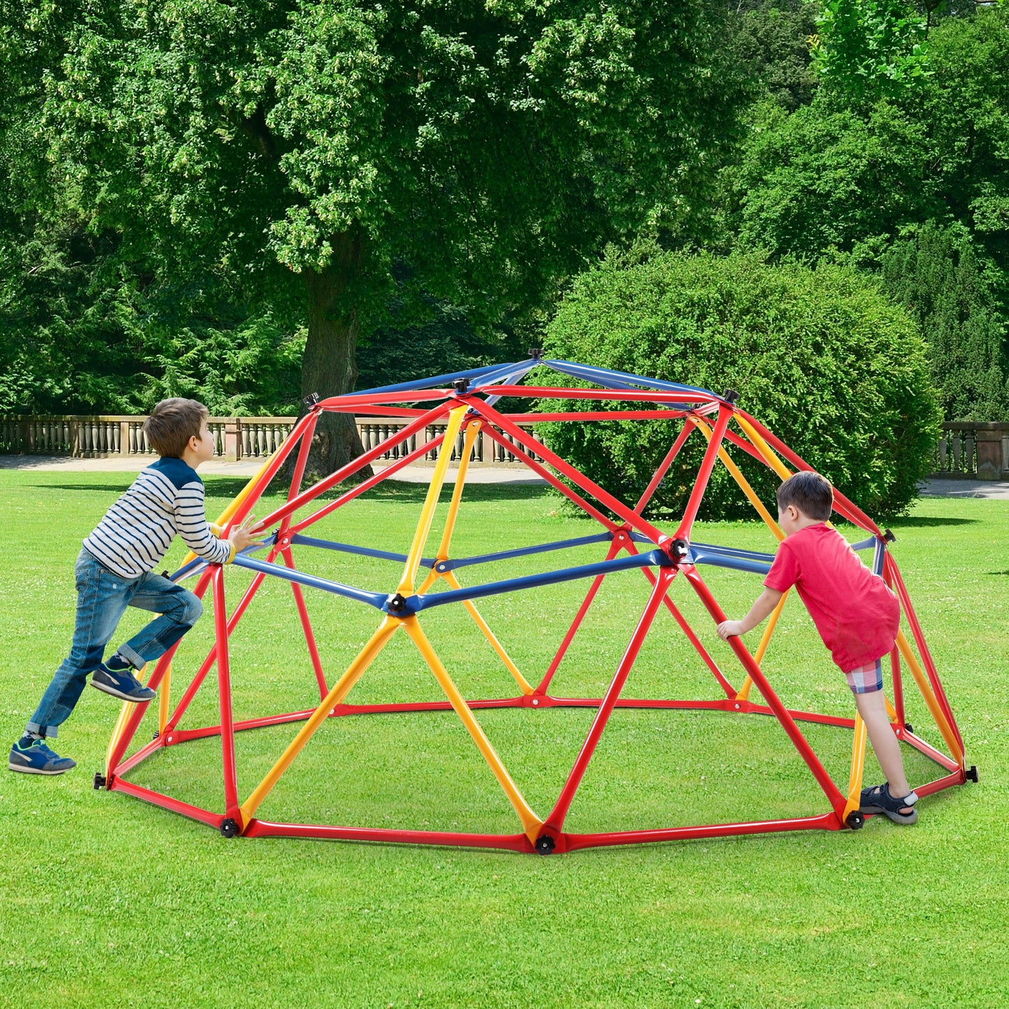 Powanli Children Climbing Frame, Universal Exercise Dome Climber, Monkey Bars, Play Center Outdoor Playground For Fun