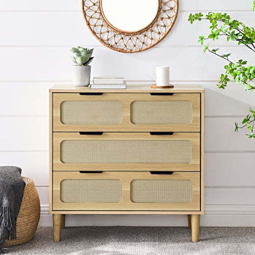 POVANLI Rattan Narrow Shoe Cabinet with 3 FILP Drawers, Freestanding Shoe Storage Organizer, Modern Shoe Organizer Cabinet for Entryway, Black