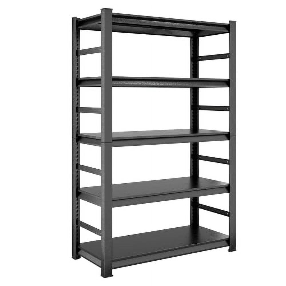 POWANLI 5-Tier 2500LB Storage Shelving Unit, Metal Shelf, Adjustable Storage Shelf, Garage Shelf, Metal Storage Rack for Kitchen