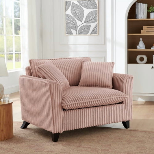 GAKMCIL Sofa Couch with Pillow/Backrest,Lazy Sofa Chair with Armrest,Versatile Seating for Reading Gaming,Single,Pink