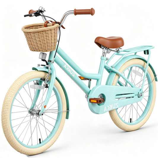 POVANLI  20"  Kids Bike for Girls Ages 2-7 Years,Girls Bicycle with Doll Bike Seat, Basket and Streamers, Kids Cycle Bikes, Multiple Colors