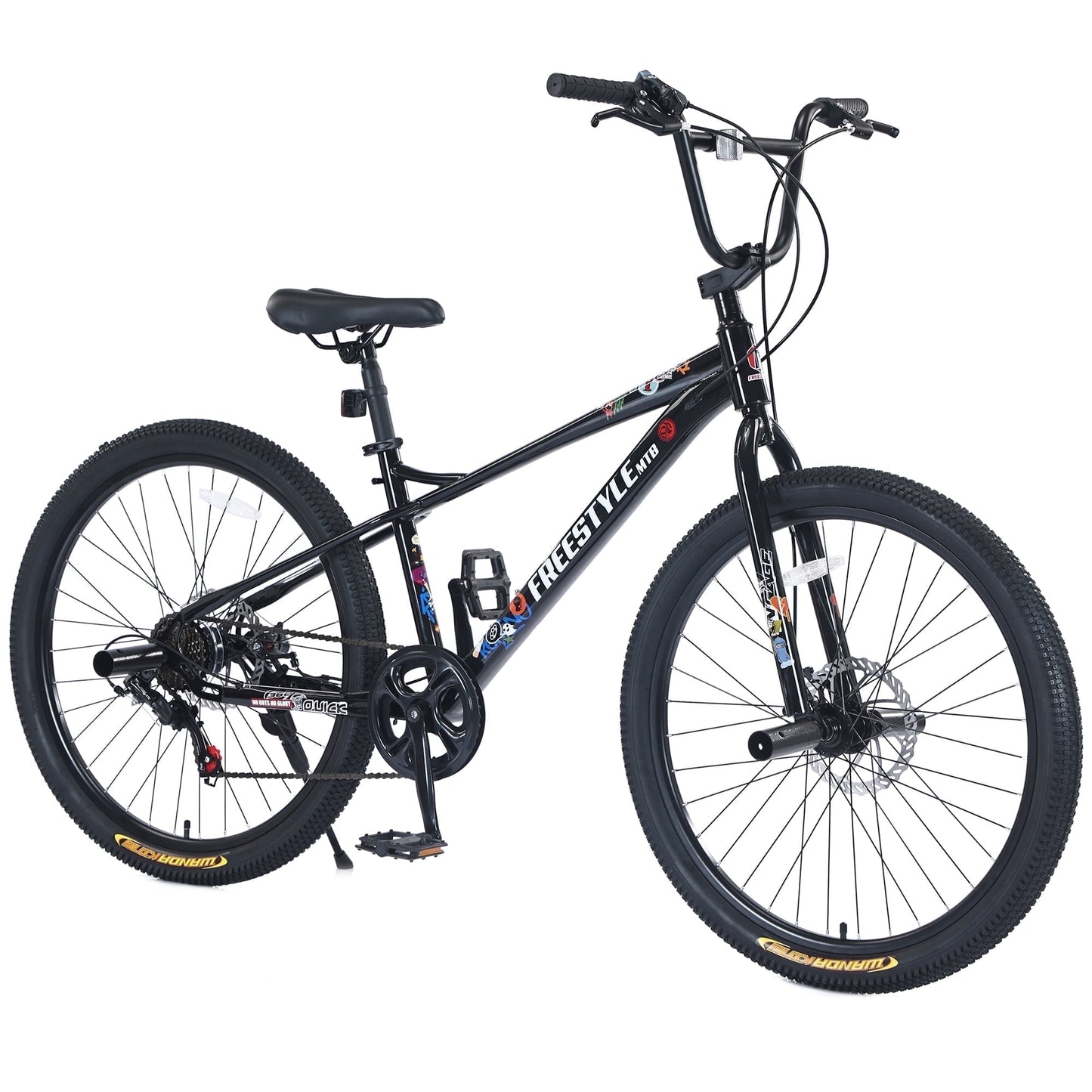 POVANLI 26 Inch Freestyle Carbon Steel Bicycle