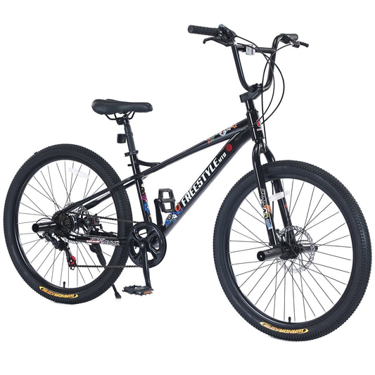 POVANLI 26 Inch Freestyle Carbon Steel Bicycle