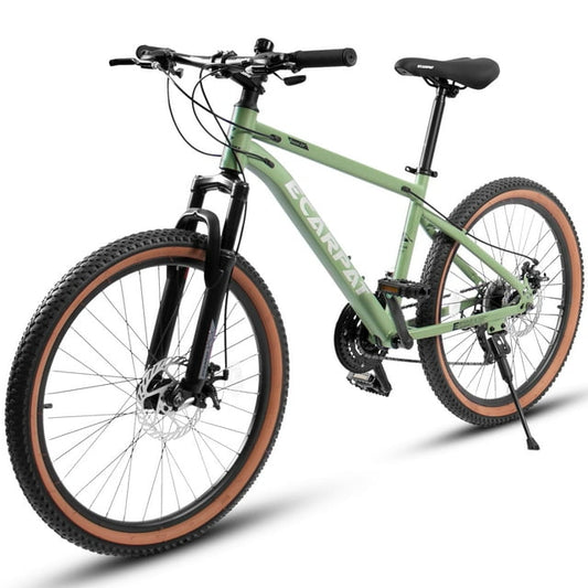 POVANLI 27.5" Mountain Bike for Men Women, 21-Speed Trail Commuter City Mountain Bike, Frame Ergonomic High-Carbon steel Frame, Sport Cycling MTB Bicycle for Adult Youth and couple