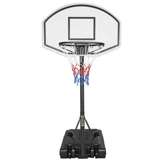 POWANLI 35" Swimming Pool Basketball Hoop Adjustable Height 3.1ft to 4.7ft-Poolside Water Basketball Hoop for Kids