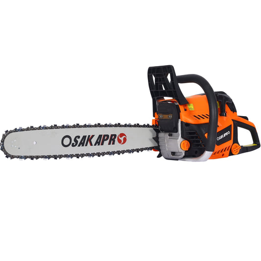 POWANLI Chainsaw gas 20inch ,58cc Gasoline Chain Saw for Trees ,Wood Cutting 2-cycle EPA Compliant