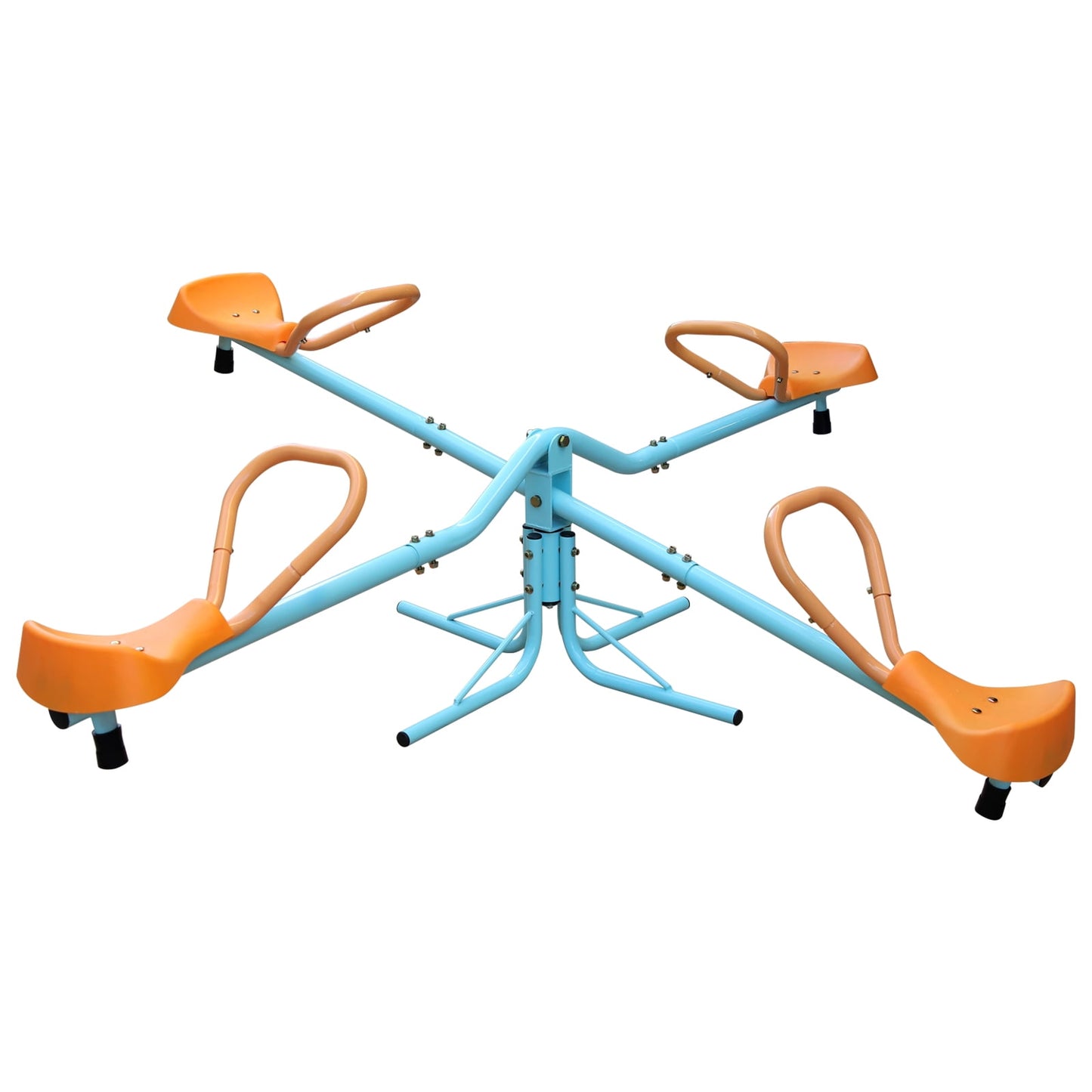 POWANLI 400lbs Kids Seesaw Teeter Totter Spinning Kids Outdoor Playground Equipment, Swiveling 360 Degrees Rotating for Kids 3-10