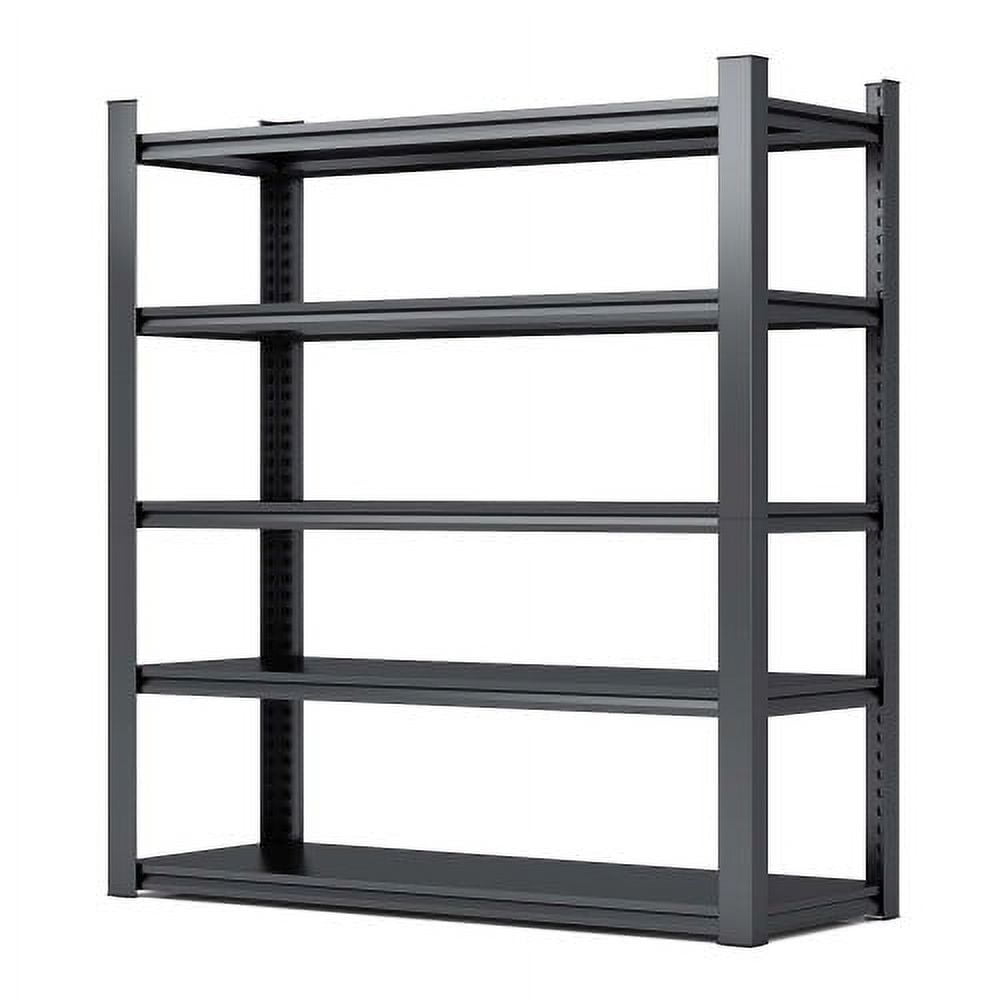 POWANLI 5-Tier 1980LB Storage Shelving Unit, Metal Shelf, Adjustable Storage Shelf, Garage Shelf, Metal Storage Rack for Kitchen