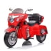POVANLI 12V 2 Seater 3 Wheels Ride on Motorcycle Toys for Kids with Key Start,Power Display,Headlight,Storage Box,Two Motors,Bluetooth,USB,MP3,Early Education for Children Aged 3-6,Gift(Red)